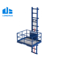 Rail-type cargo table  lift material lifting platform for warehouse